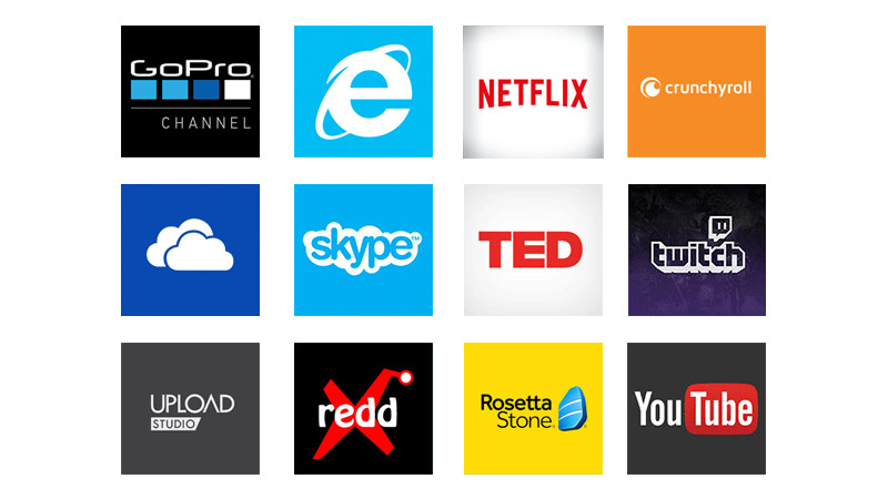 Get access to hundreds of apps and services on your Xbox: films, music and gaming.