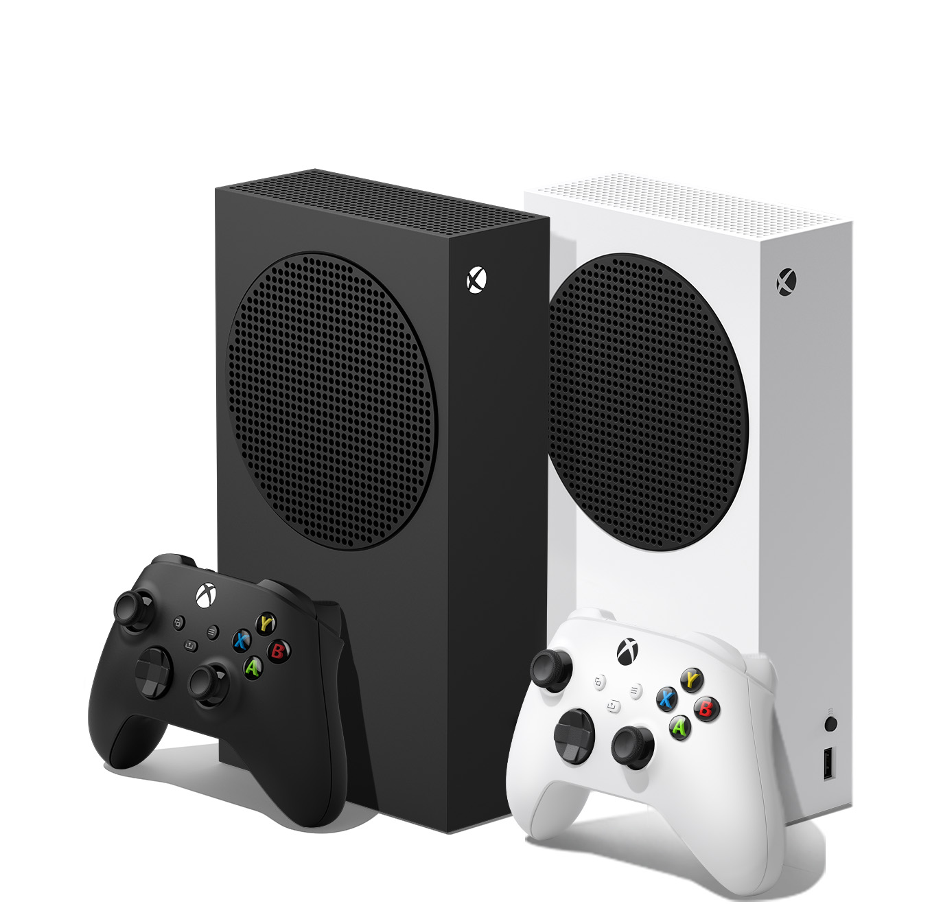 Xbox Series S en Xbox Series S 1 TB - zwarte console en controller