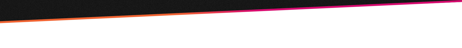 Una barra negra con una línea ombre de naranja a rosa.
