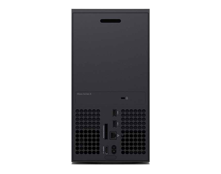 Back panel of the Xbox Series X – 1TB Carbon Black 