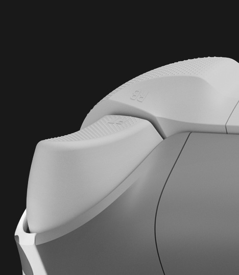Xbox 無線控制器 – Arctic Camo 特別版的右側防滑發射鍵