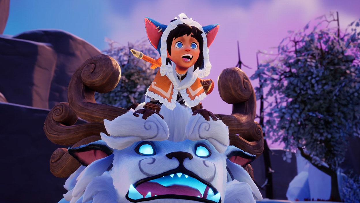 Nunu 和 Willump 張大嘴,看著某樣東西
