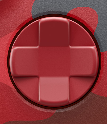 Botão direcional atualizado do Comando Sem Fios Xbox daystrike camo