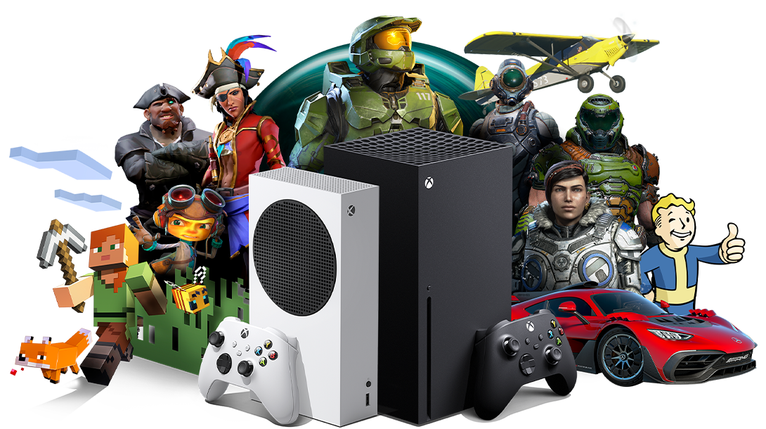 Console Microsoft Xbox Series S 512GB + Fortnite + Rocket League + Fall  Guys - Gilded Hunter Bundle - GK Infostore - Grandes Gamers Merecem Grandes  PCs!!!