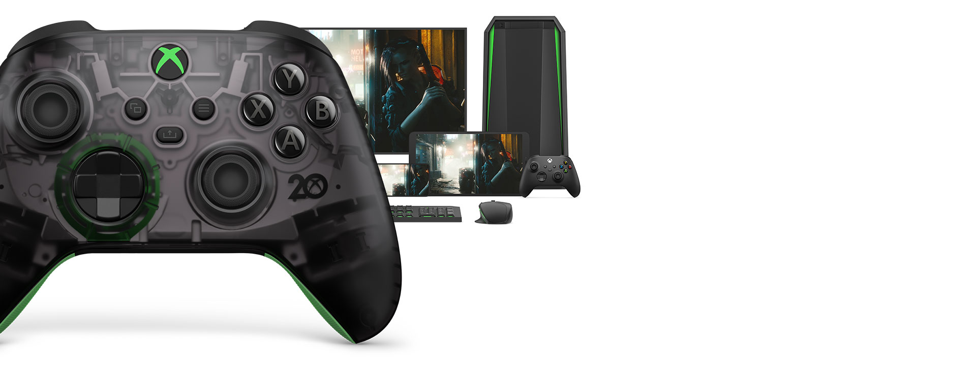 Xbox ワイヤレス コントローラー – 20 周年スペシャル エディション | Xbox