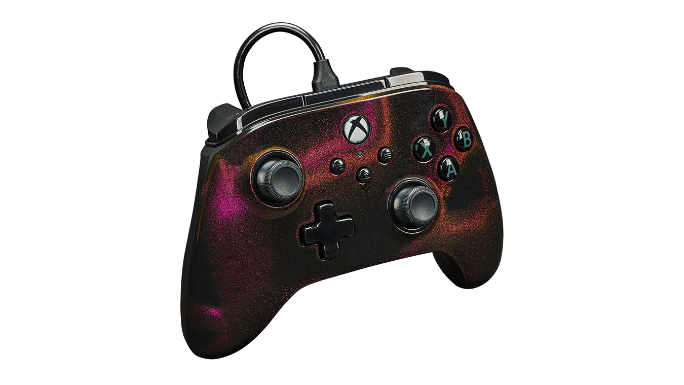 PowerA Advantage Wired Controller for Xbox Series X|S - Sparkle, gamepad,  wired video game controller, gaming controller, USB-C, Works with Xbox One