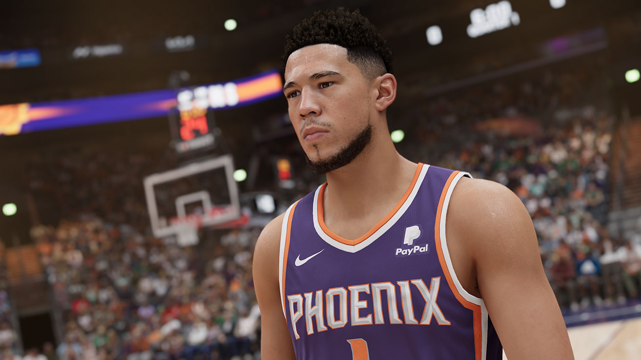 Devin Booker, die Nummer 1 der Phoenix Suns.