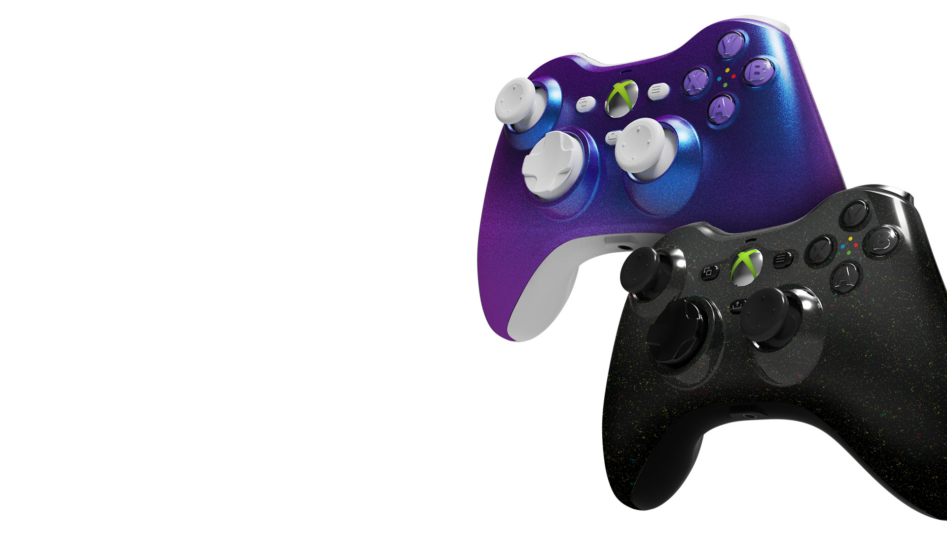 The Hyperkin Xenon Wired Controller for Xbox - Cosmic Night and Twilight Galaxy