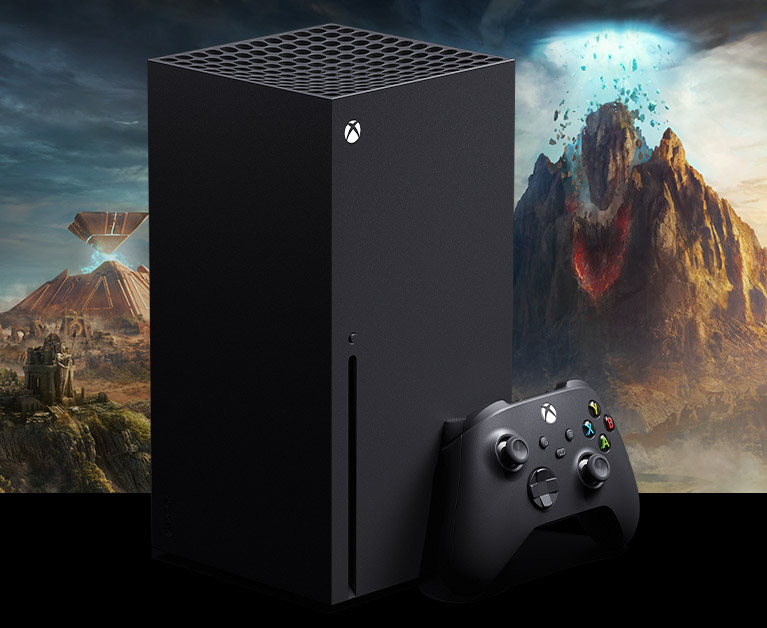 Xbox Series X console plus controller