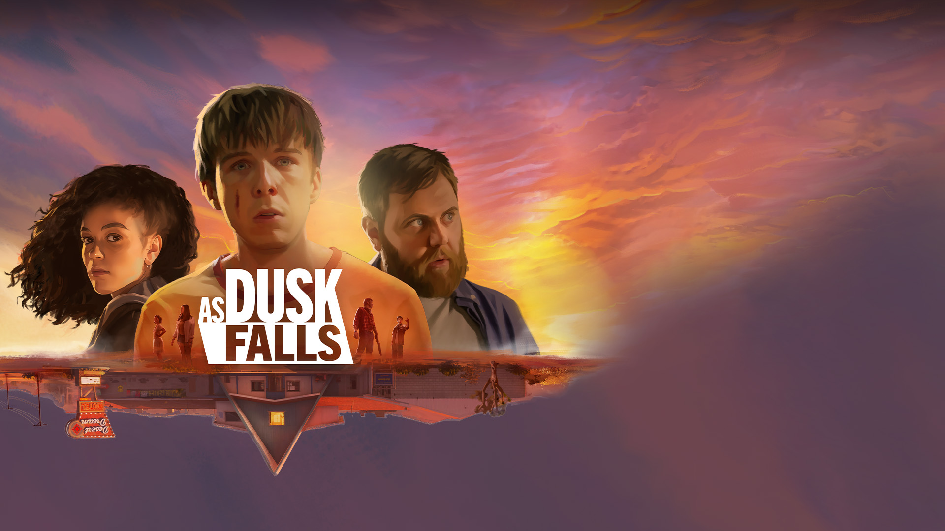 来自游戏 As Dusk Falls 的重磅艺术品。