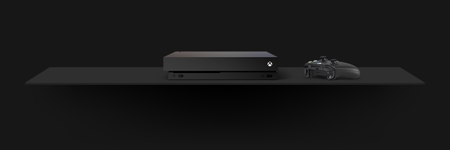 Una Consola Xbox One X y mando