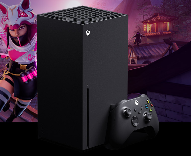 Une console Xbox Series X ainsi qu’une manette