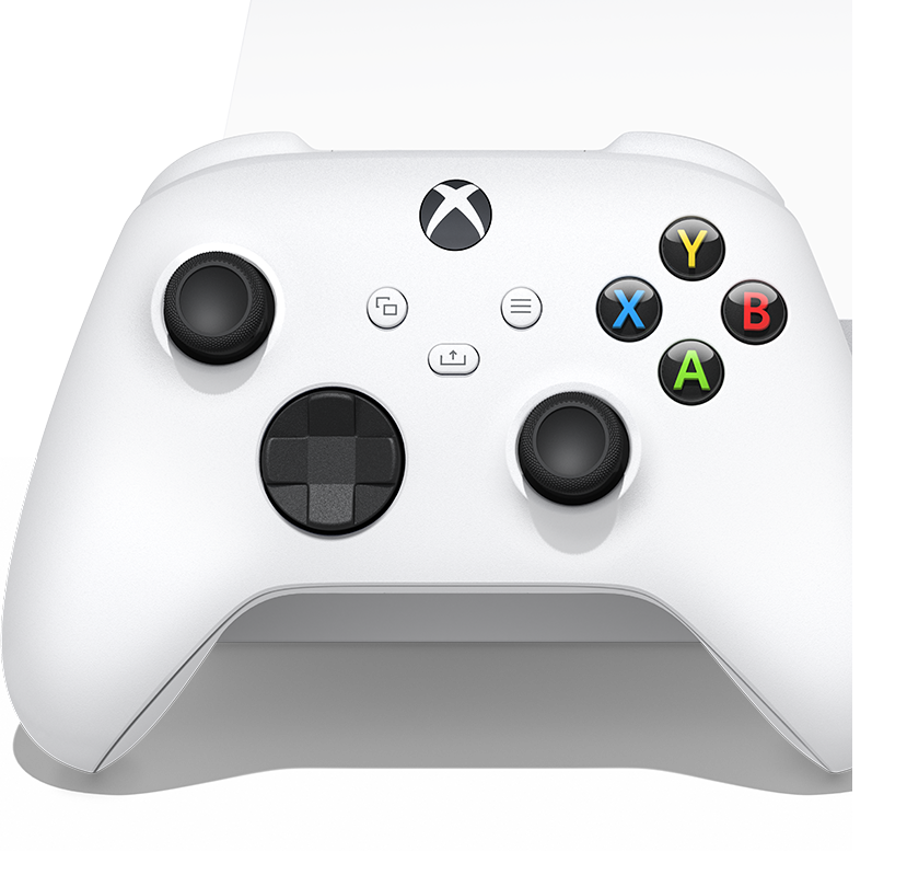 Control inalámbrico Xbox en blanco