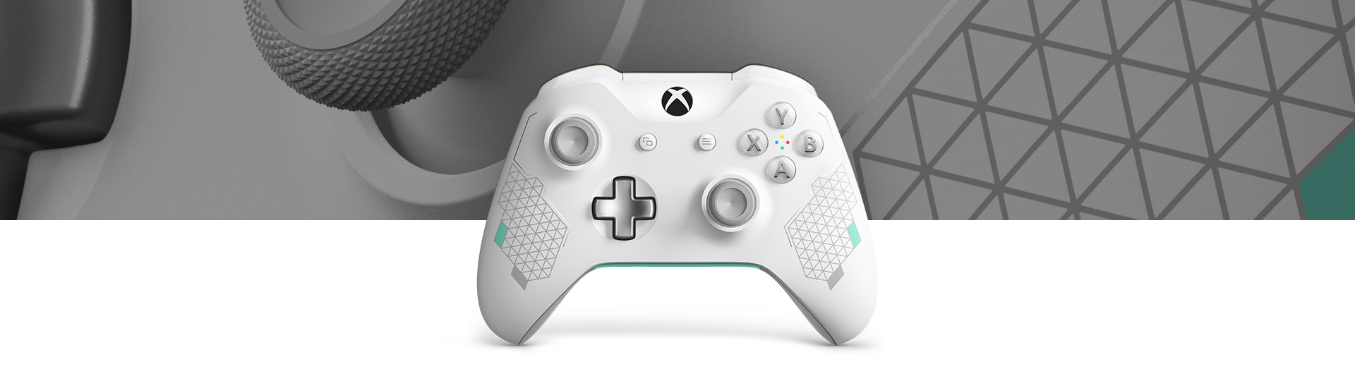 Xbox 无线控制器运动白特别版的正面视图