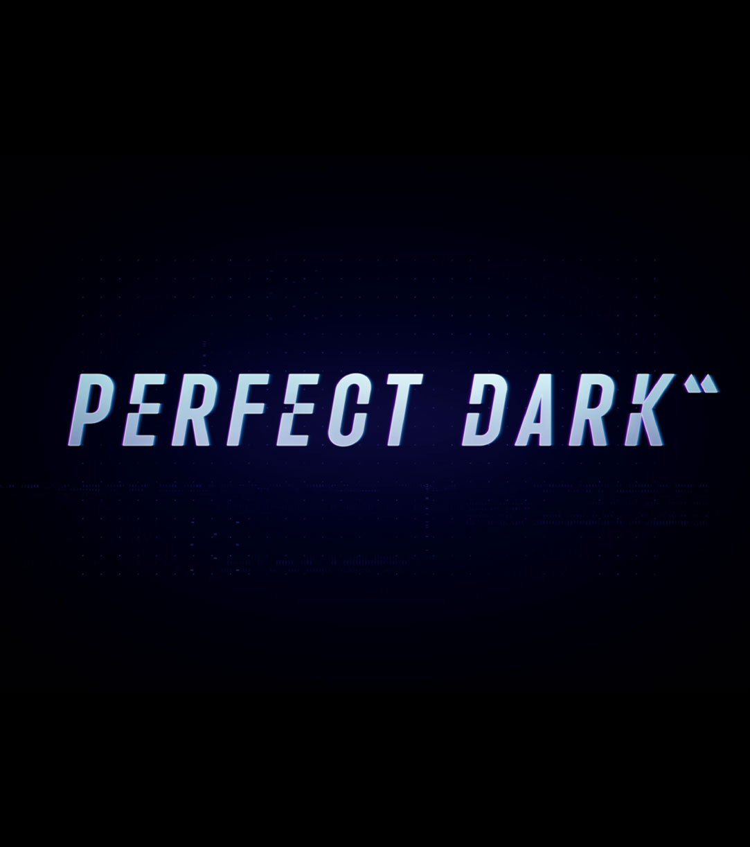 Animação de falha de logotipo de Perfect Dark