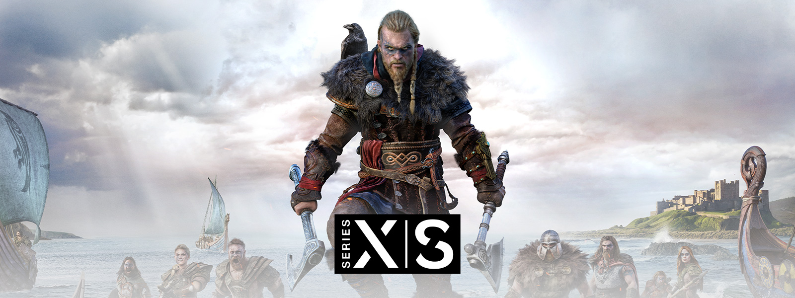 Assassin's Creed Valhalla, Xbox Series X|S, Den legendariske viking Eivor leder sin hær i kamp.
