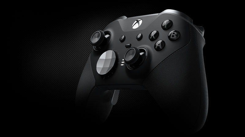 Vooraanzicht van de Xbox Elite-controller.