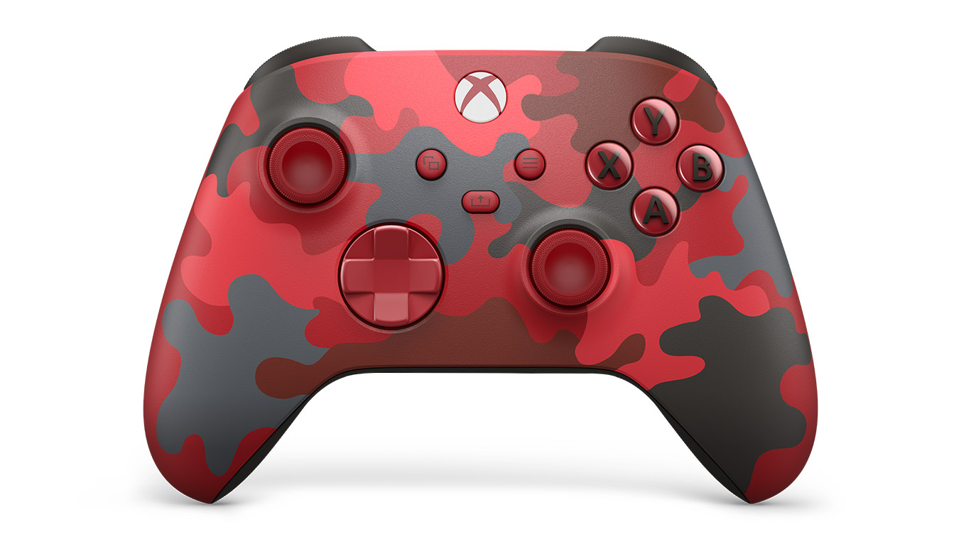 update main gallery with image: Front angle of the Xbox Wireless Controller Daystrike Camo