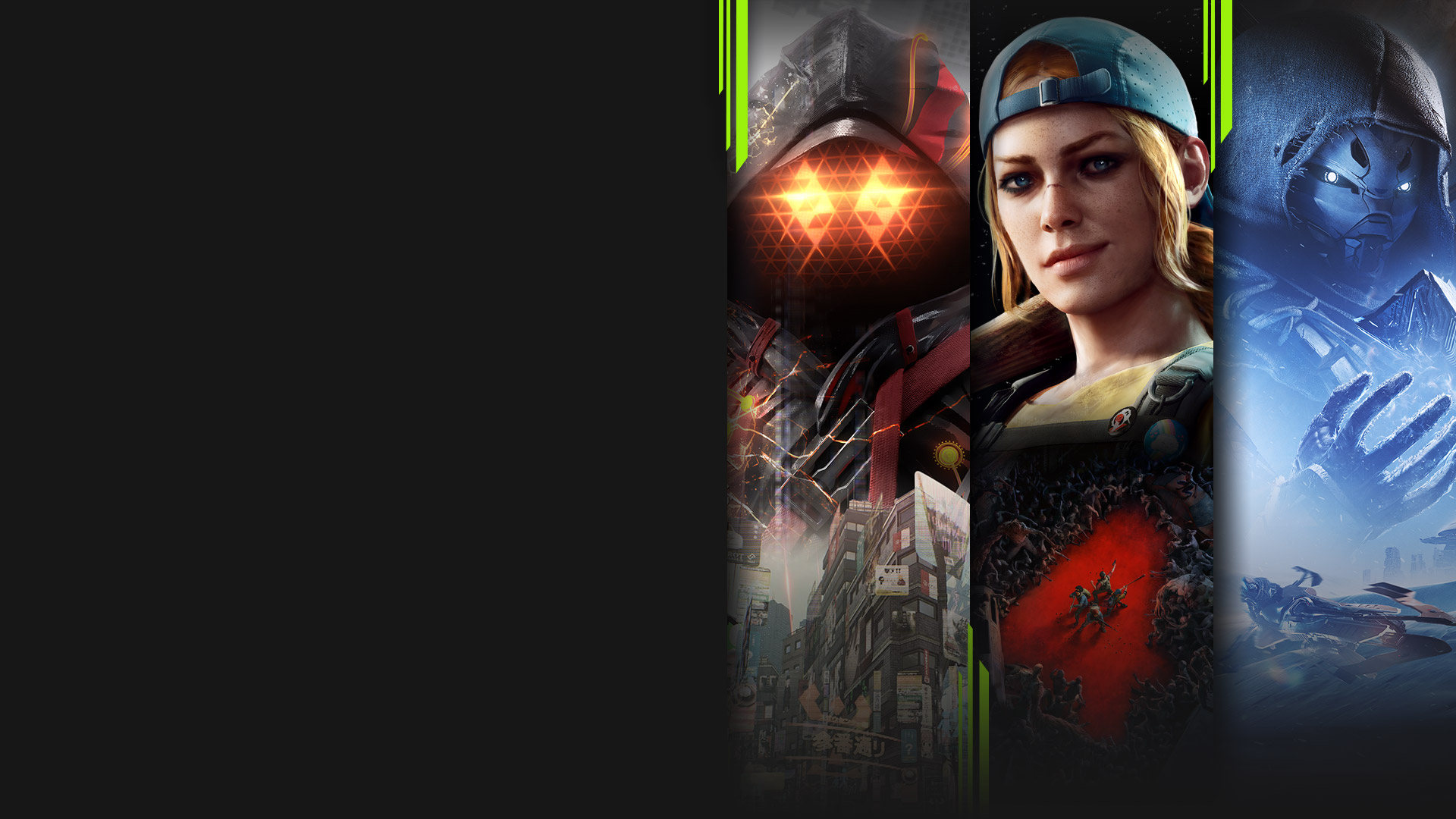 Illustration de plusieurs jeux du Xbox Game Pass disponibles sur PC, notamment Scarlet Nexus, Back 4 Blood, Destiny 2 et Age of Empires IV.