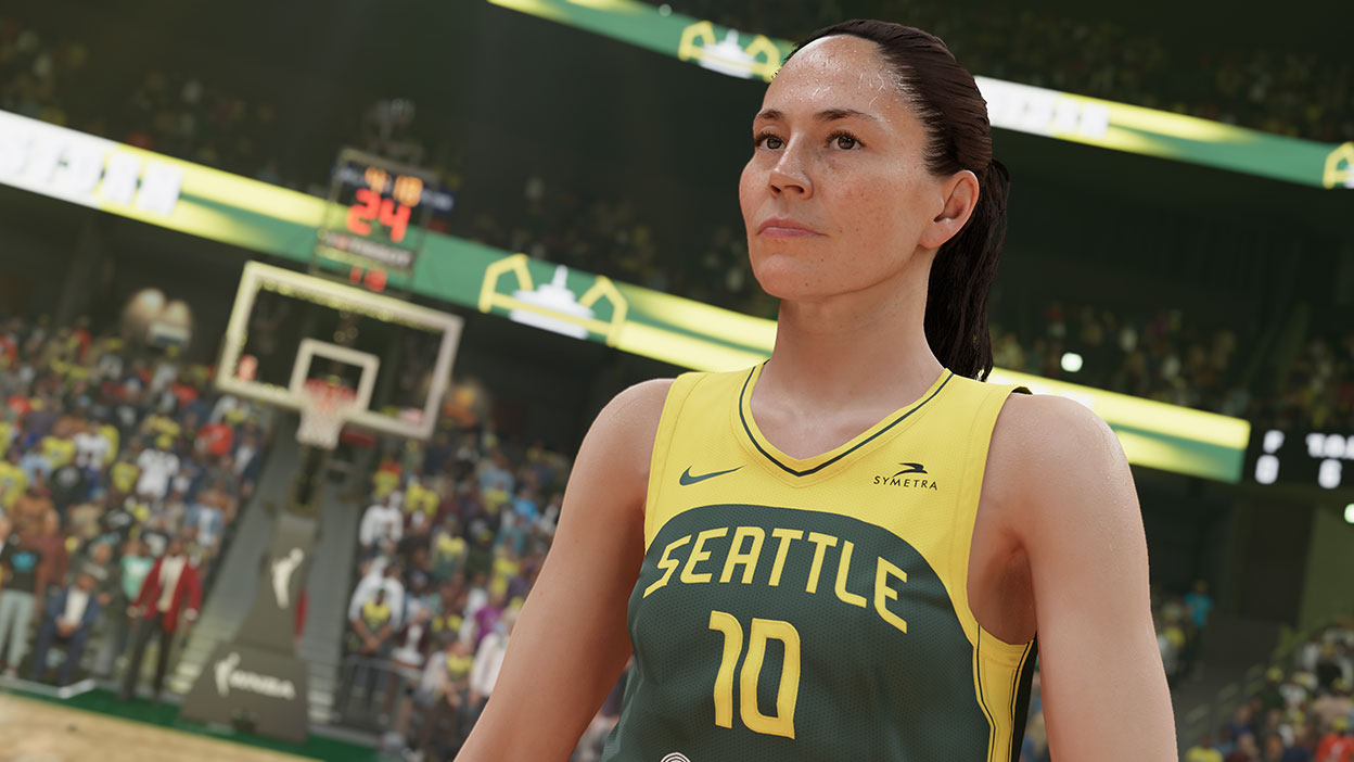 Sue Bird, number 10 for the Seattle Storm.
