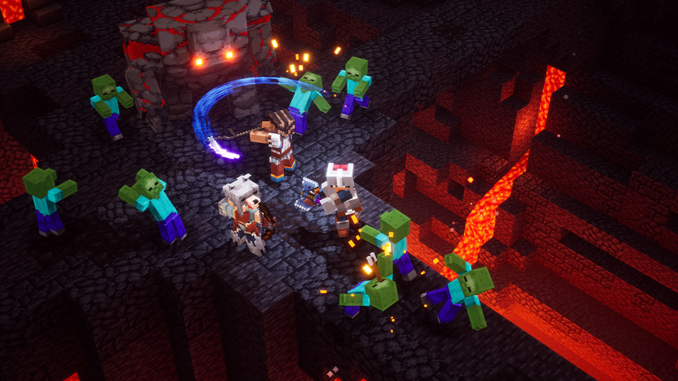 Minecraft dungeons game pass deals release date