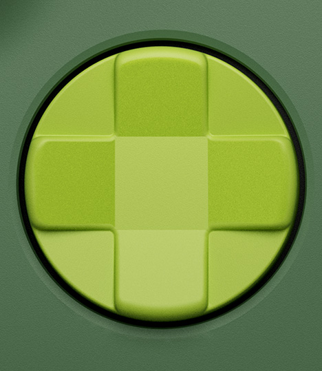 Nærbillede af den hybride D-blok på den Trådløse Xbox-controller – Remix Special Edition