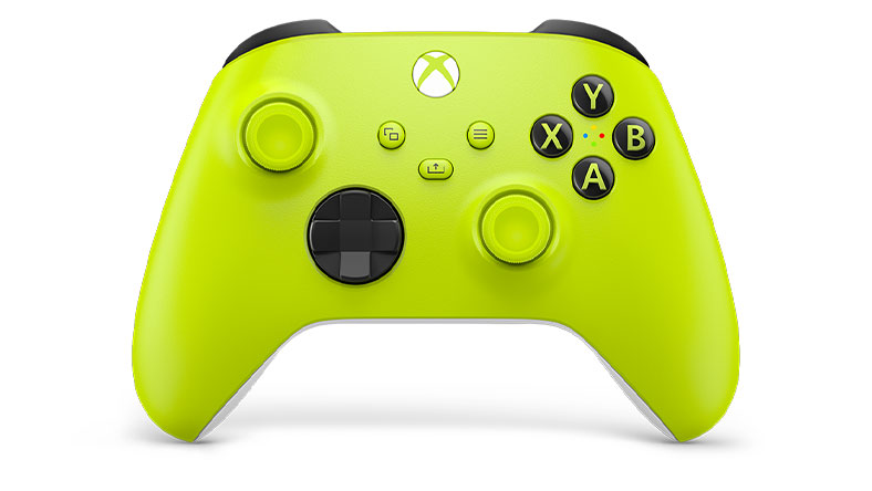 Беспроводной геймпад Xbox в цвете Electric Volt.