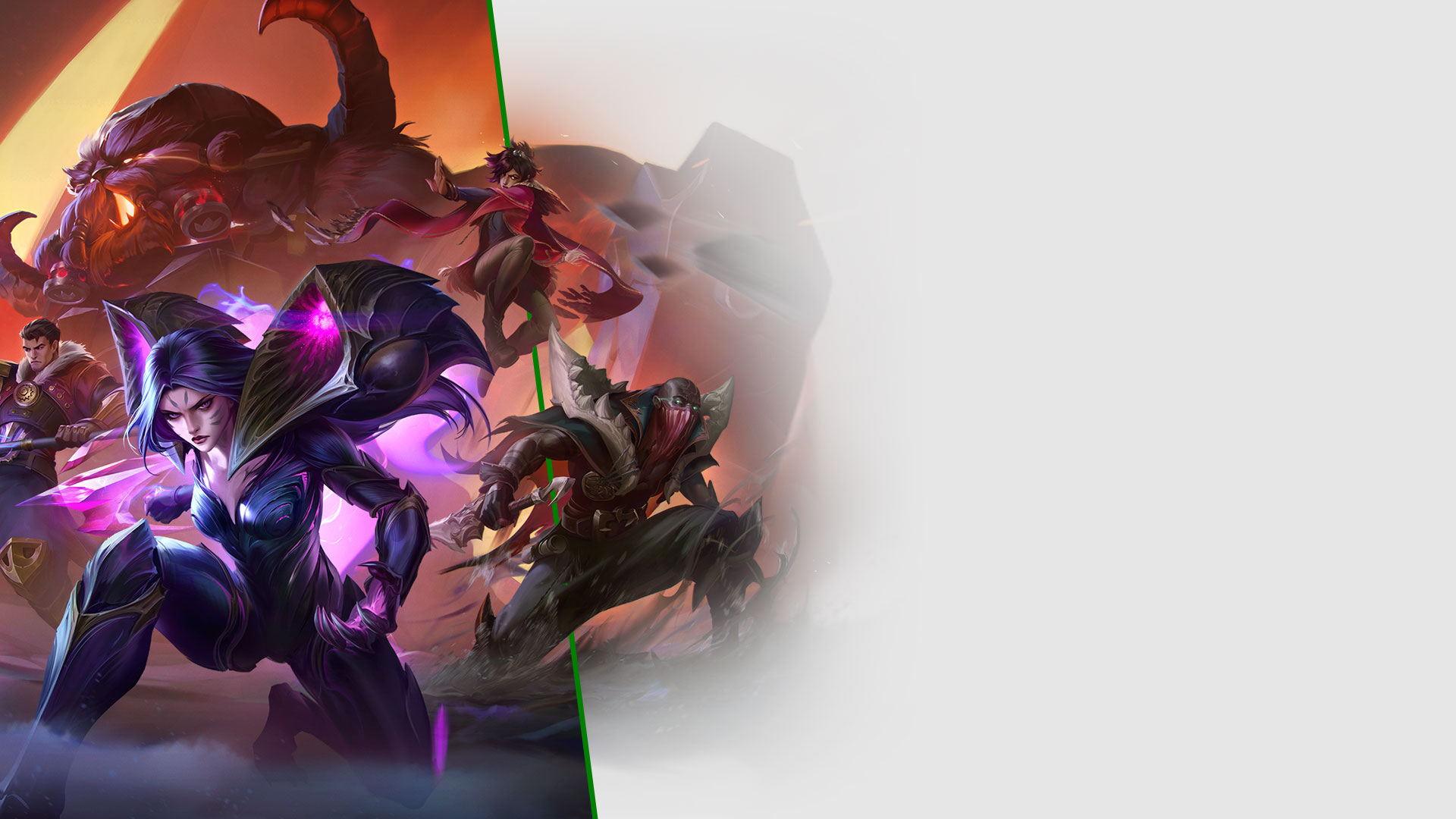 League of Legends, a team of Champions gather to take on their next set of foes.