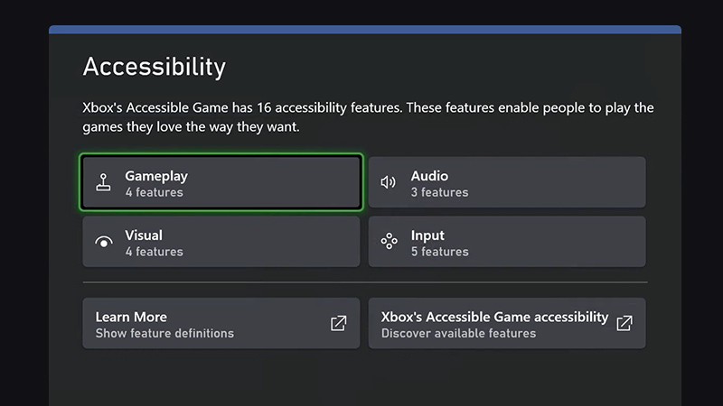 Xbox accessibility hot sale