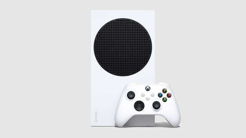 Xbox Series S con mando de color robot blanco