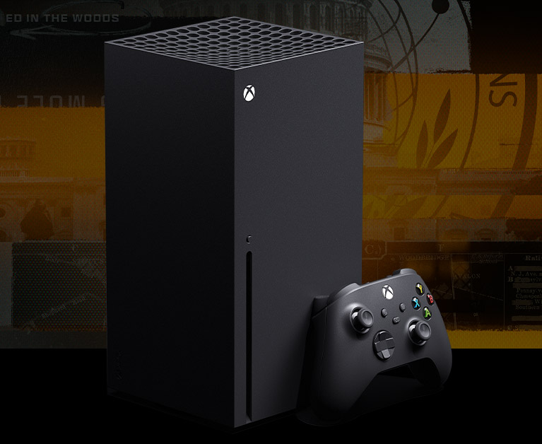 Xbox Series X の本体とコントローラー