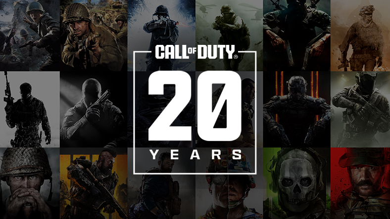 Character art from Call of Duty games, including Call of Duty®: Modern Warfare® III, Call of Duty®: Modern Warfare® II, and Call of Duty®: Black Ops Cold War.
