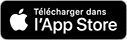 Bouton avec le logo Apple et où est écrit « Télécharger sur l'App Store »