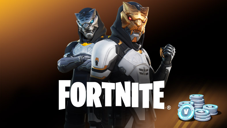 The Gilded Hunter Pack for Fortnite, including 1,000 V-Bucks