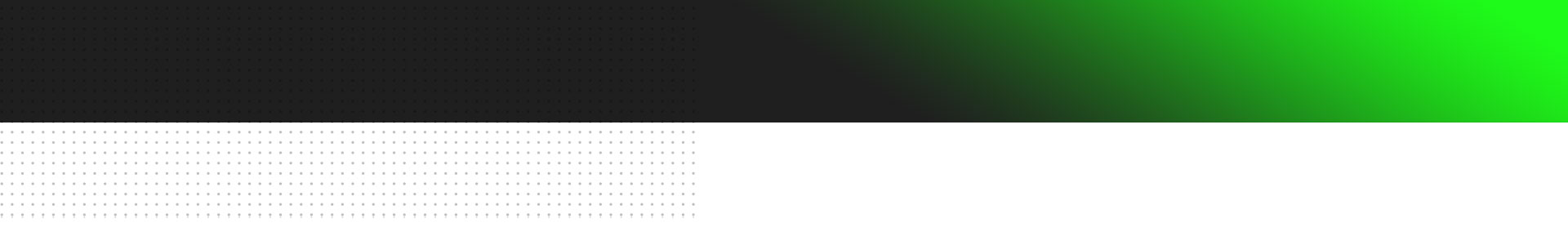 A green bar fading into black.