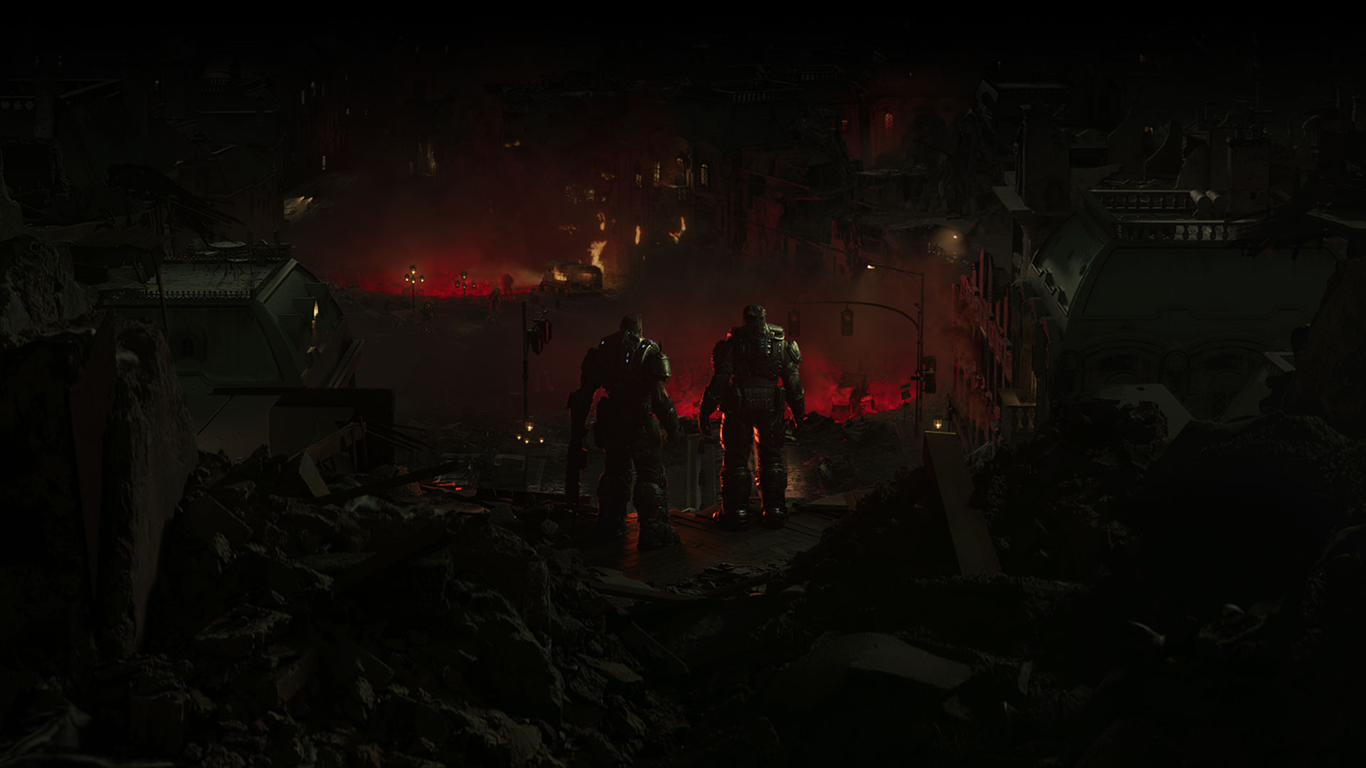 Képernyőkép a Gears of War játékból.