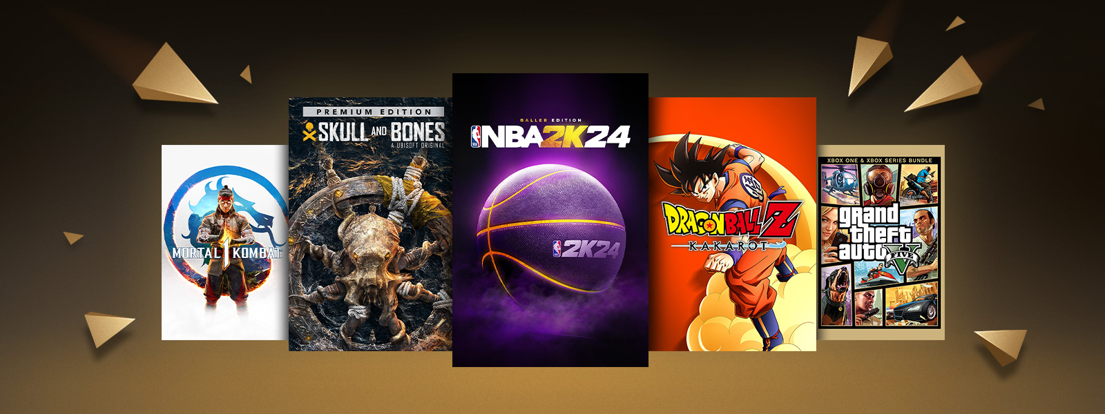 A lockup of games that are part of the sale.
