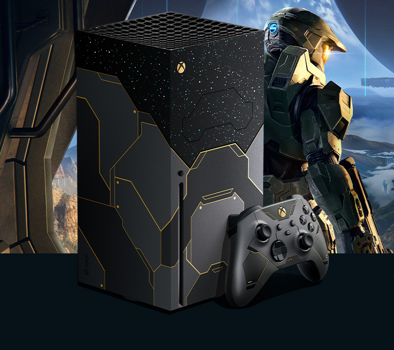 Une console Xbox Series X ainsi qu’une manette