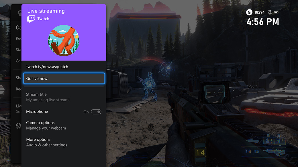 A screenshot of the Microsoft Store UI featuring the Twitch streaming settings.