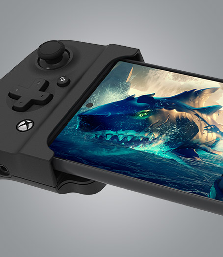 View of Gamevice Flex for Android with Sea of Thieves screenplay