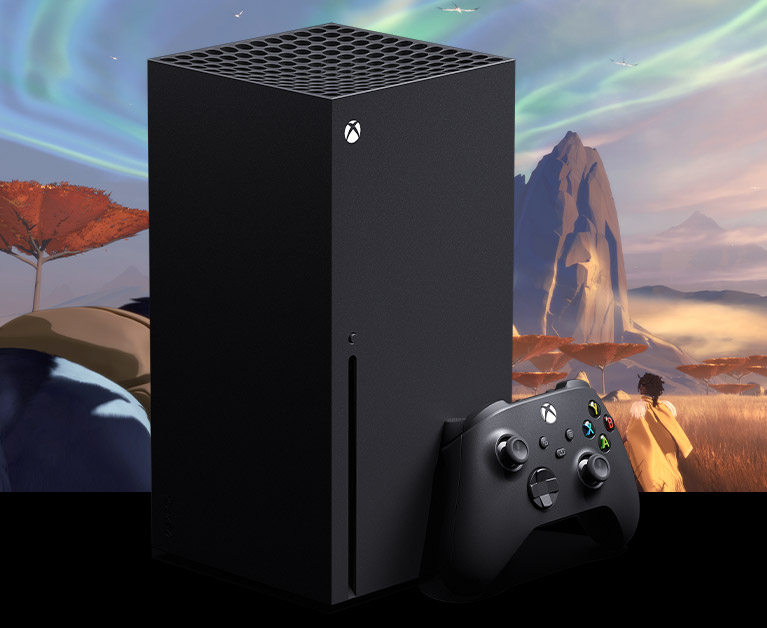 Xbox Series X console plus controller