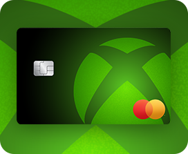 Black and green Xbox credit card with a large green Xbox logo