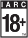 IARC rating symbol: 18+