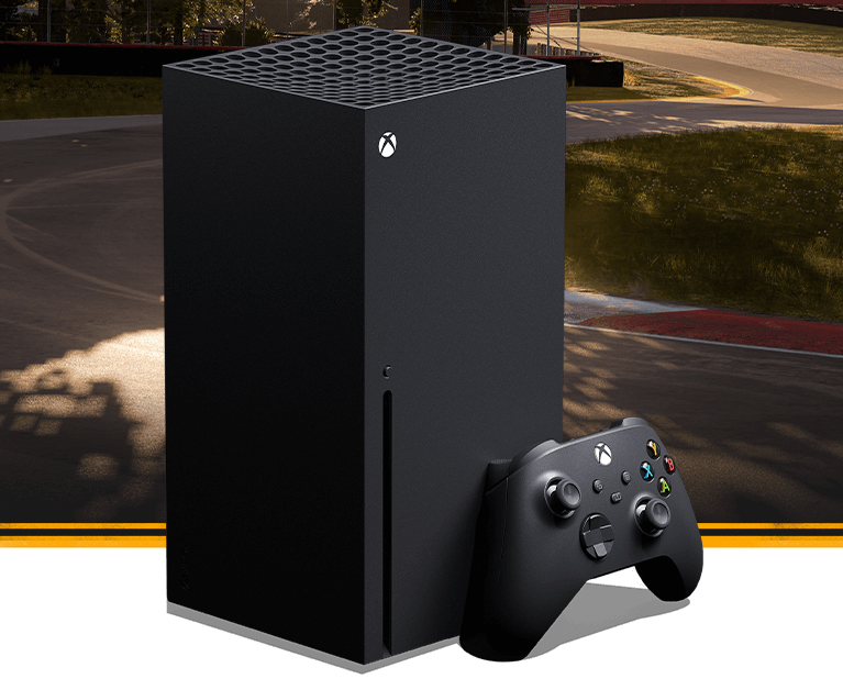 Una consola Xbox Series X y un control