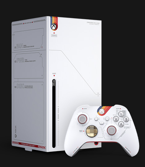 Xbox Series X 케이스 – 스타필드와 Xbox 무선 컨트롤러