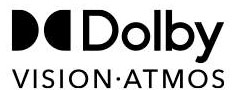 Dolby Vision と Atmos のロゴ