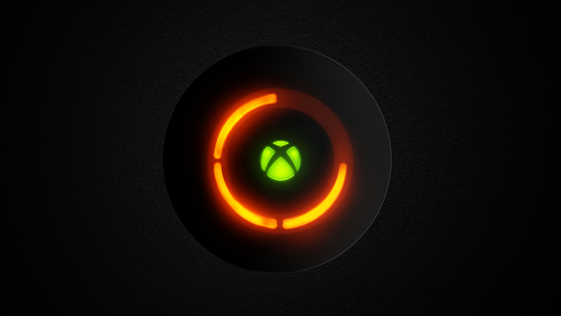 Xbox logo with the red ring of death