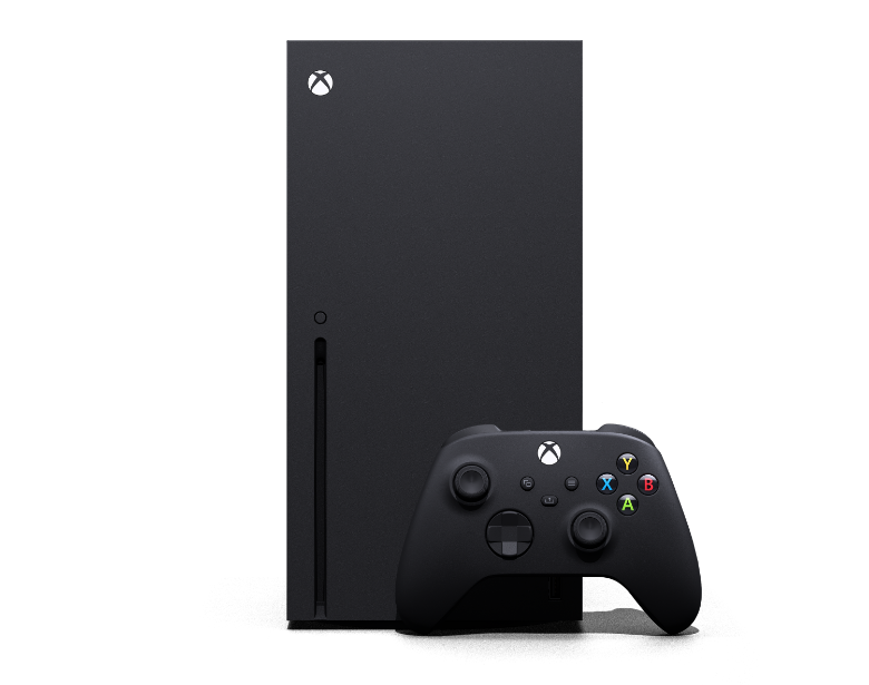 縮圖：Xbox Series X 與 Xbox 無線控制器的正面