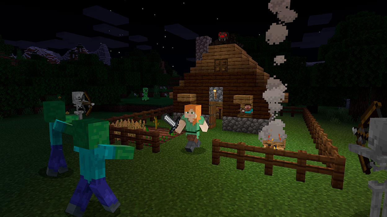 Alex and Steve defend their homestead from zombies.