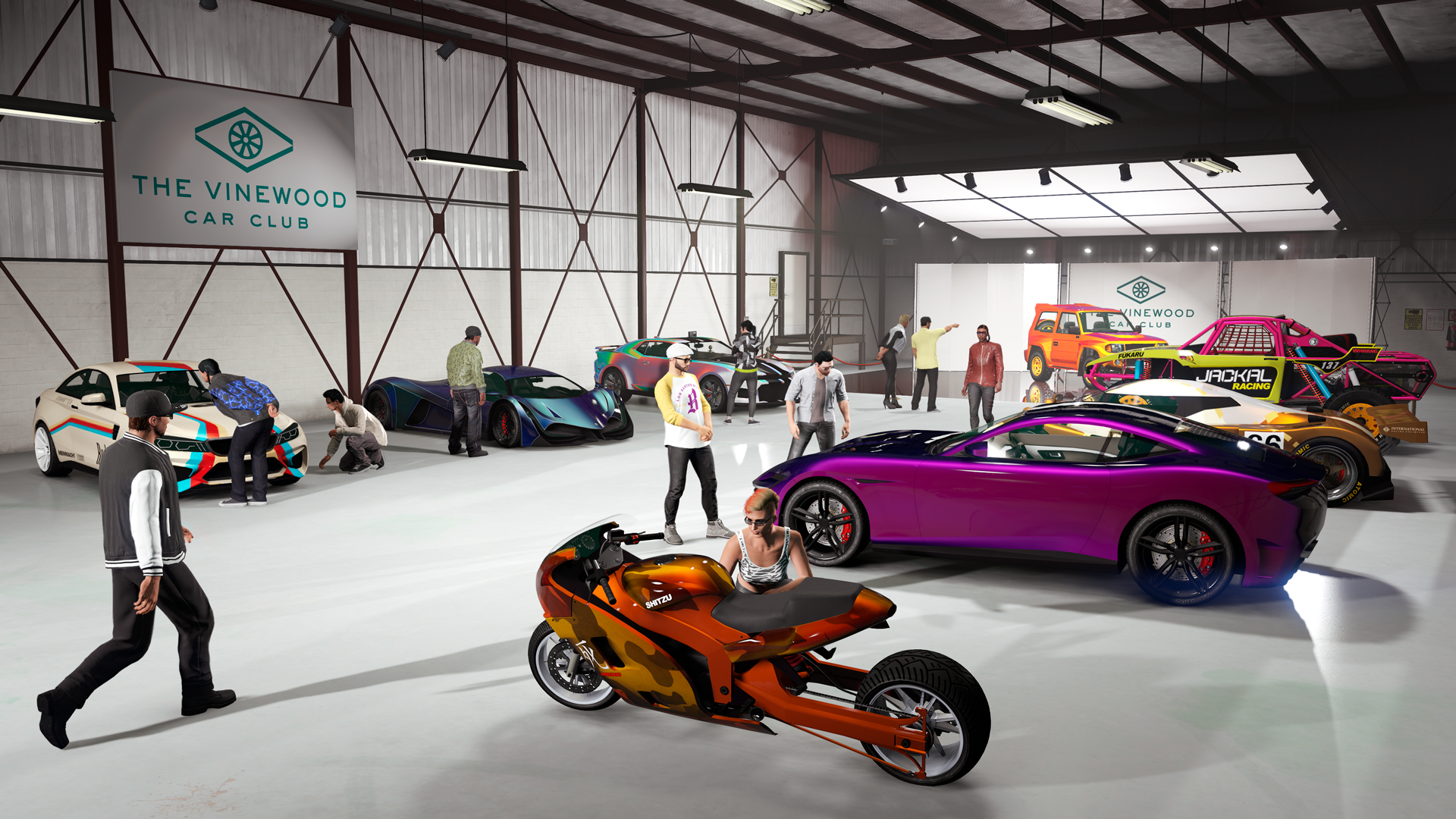 Access a curated stock of distinct vehicles, including a select vehicle to claim free each Event.